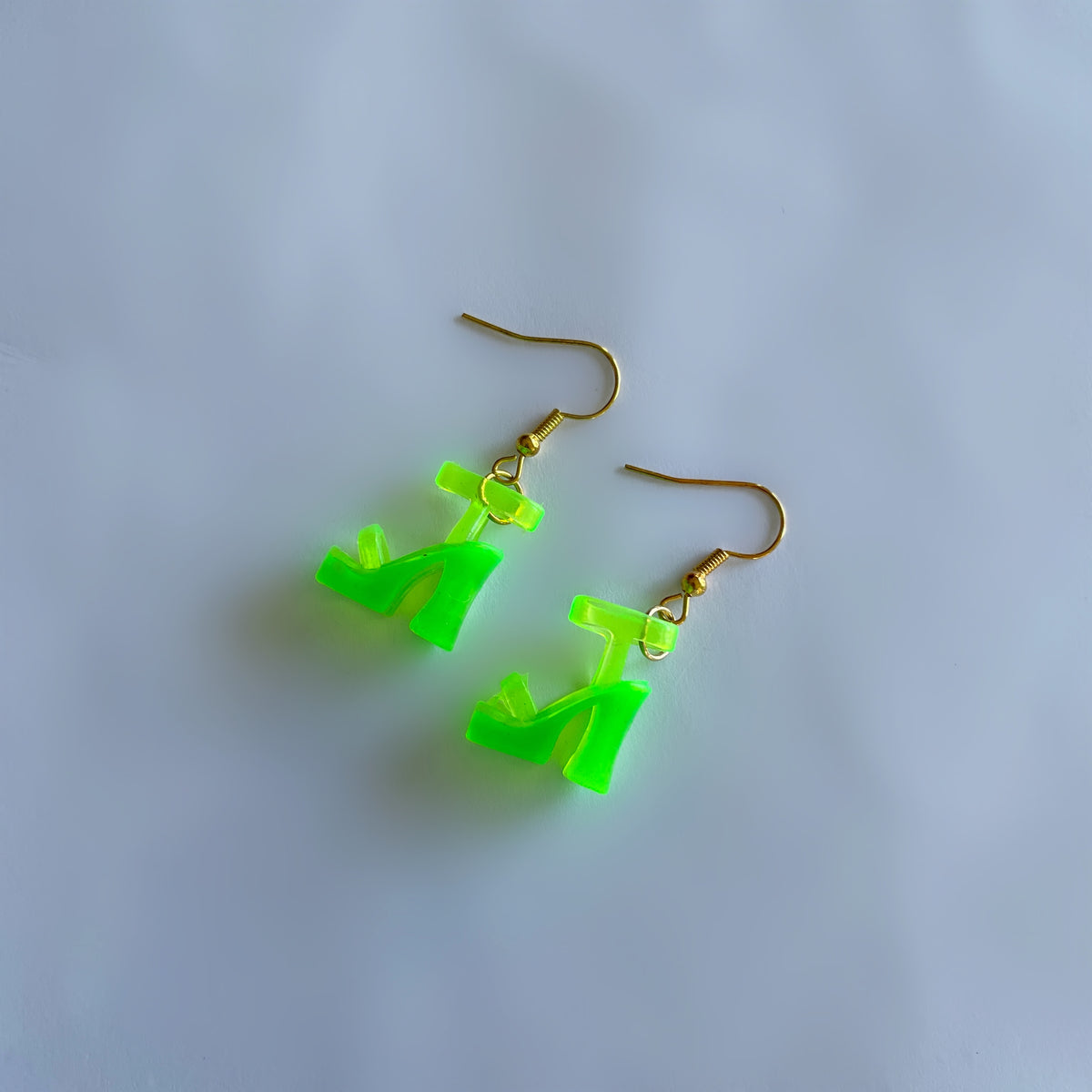 Neon on sale green earrings