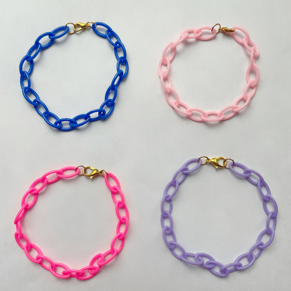 Chain link bracelets