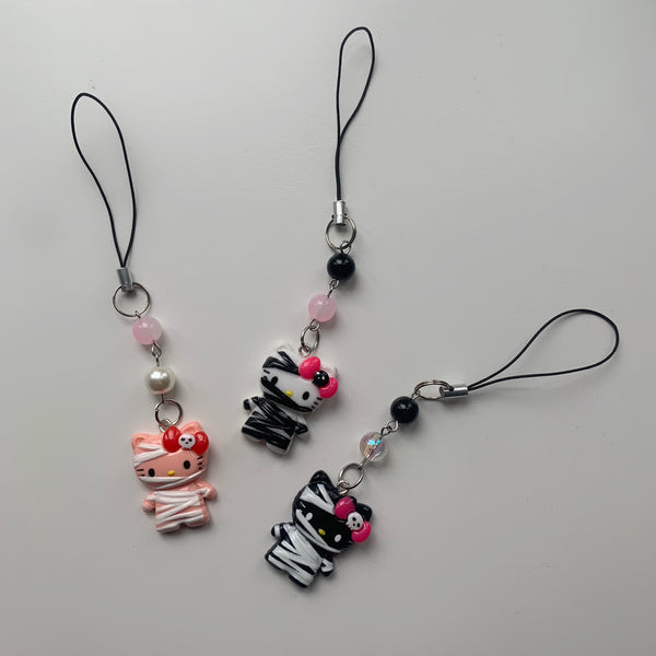 Spooky Kitty Phone Charms