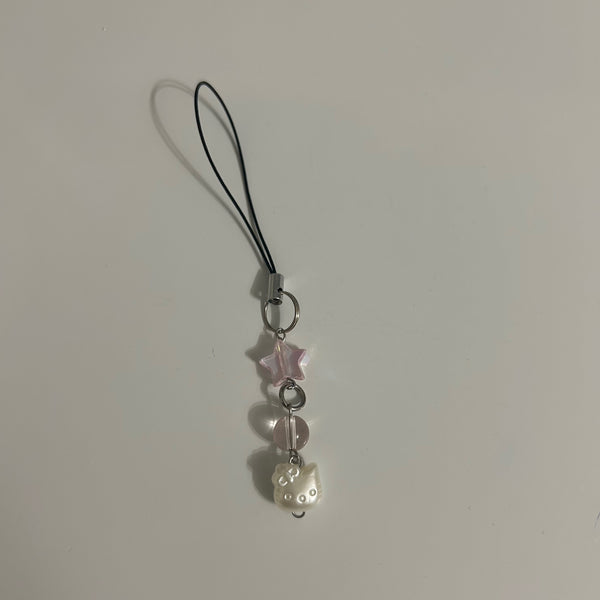 Hello Kitty Pearl Phone Charm