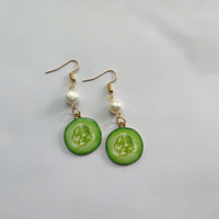 Fresh Water Pearl Cucumber Earrings