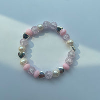 Pink Pearl Stretchy Bracelet
